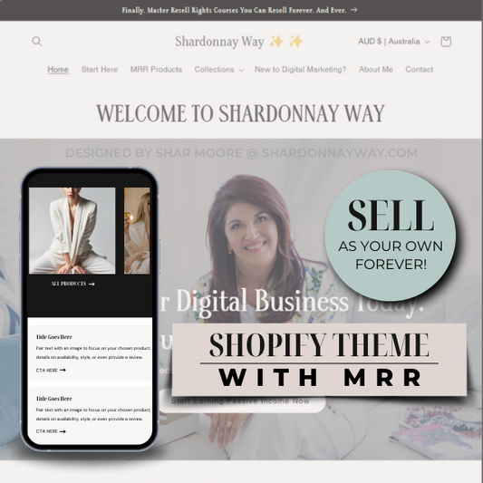 Shopify Theme with Resell Rights