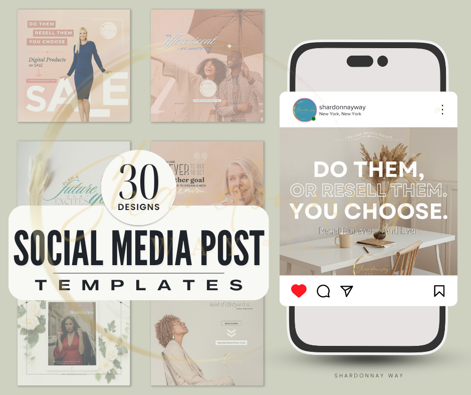 Social Media Posts with MRR to Resell