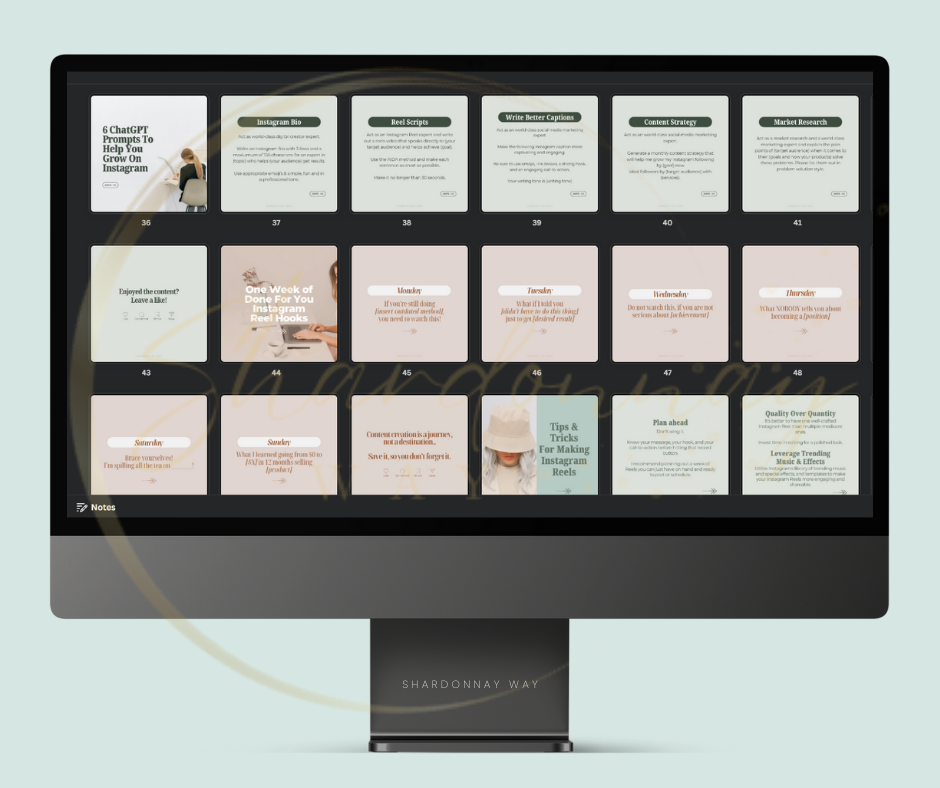 30 Days of Done For You Marketing Carousels for Ambitious Entrepreneurs